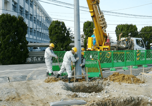 駐輪場外灯設置工事